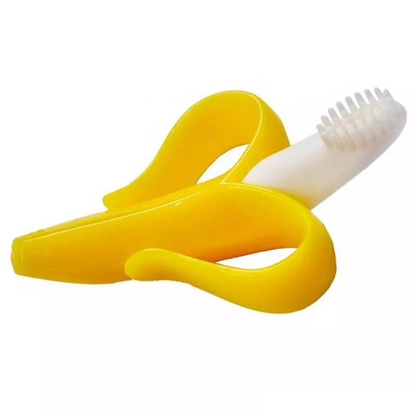 Hot Sale Silicone Baby Infants Teethers Banana Corn Baby Teethers Baby Teething Training Pacifier Chew Infant Oral Tooth Brush