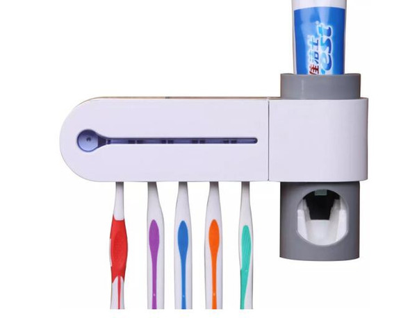 UV toothbrush sterilizer germination toothpaste creative 5 toothbrush holder set