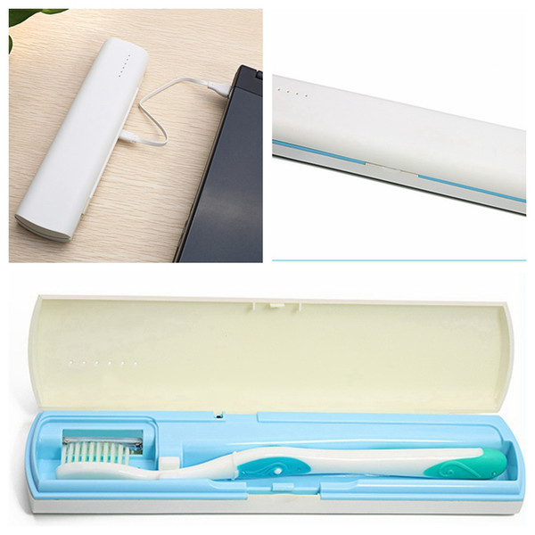 USB Charging disinfection Toothbrush Cleaner Box UV Toothbrush Sanitizer Travel Oral Care toothbrushes Hygiene UV LED