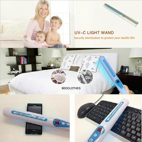 Portable UV Sanitizer Hand Wand Ultra Violet Light Kill Bacteria Germ Sterilizer UVC Air Disinfector