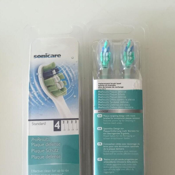 Sonicare Toothbrush Heads Pro Results Standard 4 brush heads HX9034 HX9024 new Standard toothbrush head fast shipping