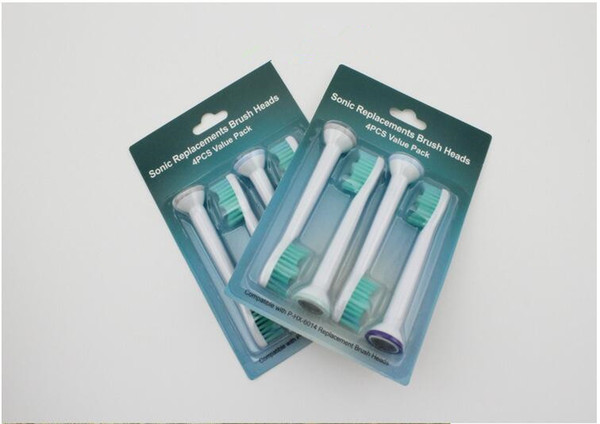 8000pcs High Quality Electric toothbrush heads Compatible HX6014 HX6013 HX6011 Brush Heads for Philips Sonicare Replacement heads Free DHL