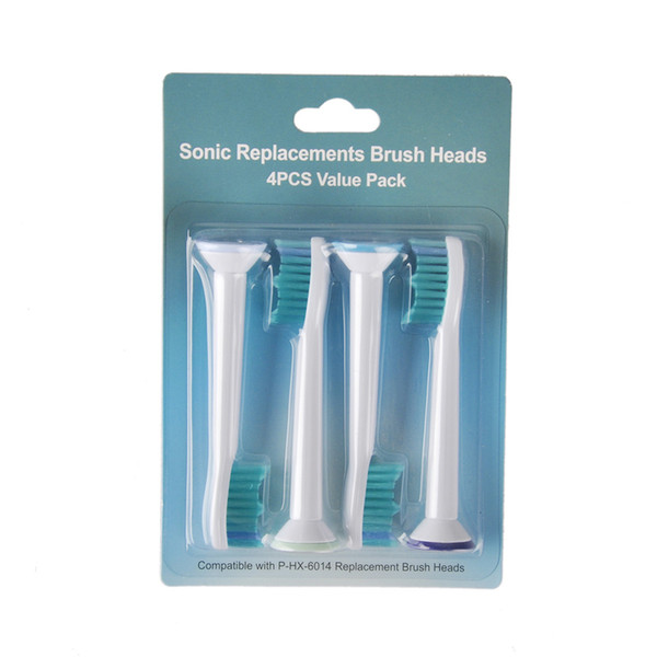 4Pcs/set Toothbrush Head Toothbrush Replacement Brush Heads Fits for Sonicare P-HX-6014 HX6014 Tooth Brush 0601001