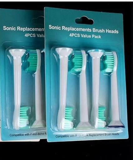 Top Quality 2016 10000pcs Electric toothbrush heads Compatible HX6014 HX6013 HX6011 Brush Heads for Philips Sonicare Replacement heads