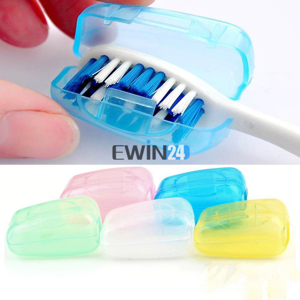 Portable Plastic Toothbrush Head Covers For Travel Camping Home Brush Cap Organizer Case Box New 5pcs/Set