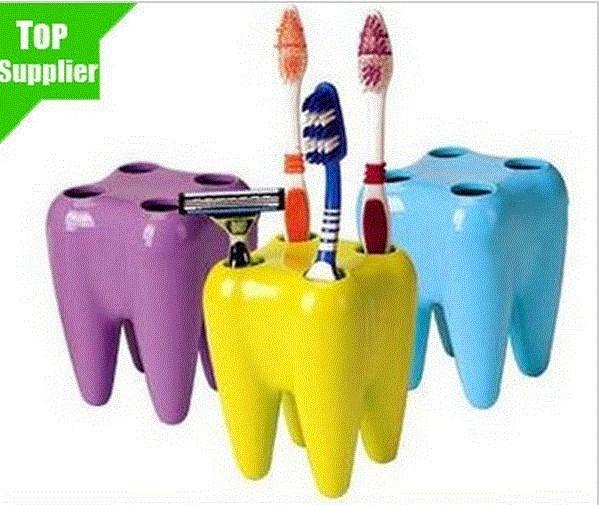 New Teeth Style Toothbrush Holder Stand Brush Rack