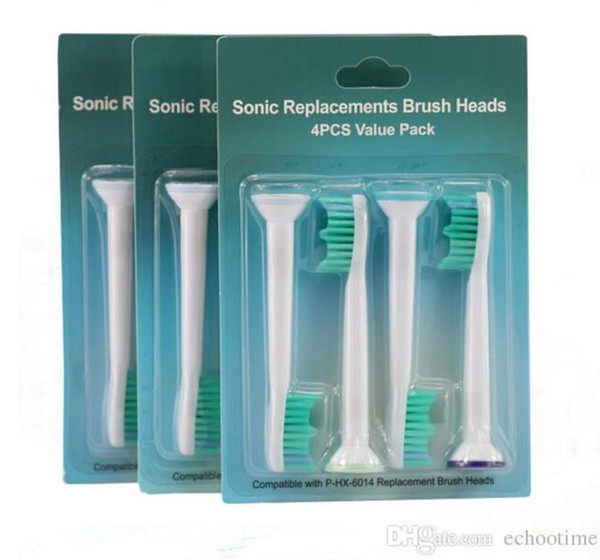 In Stock Electric toothbrush heads Compatible HX6014 HX6013 HX6011 Brush Heads for Philips Sonicare Replacement heads 2000pcs lot