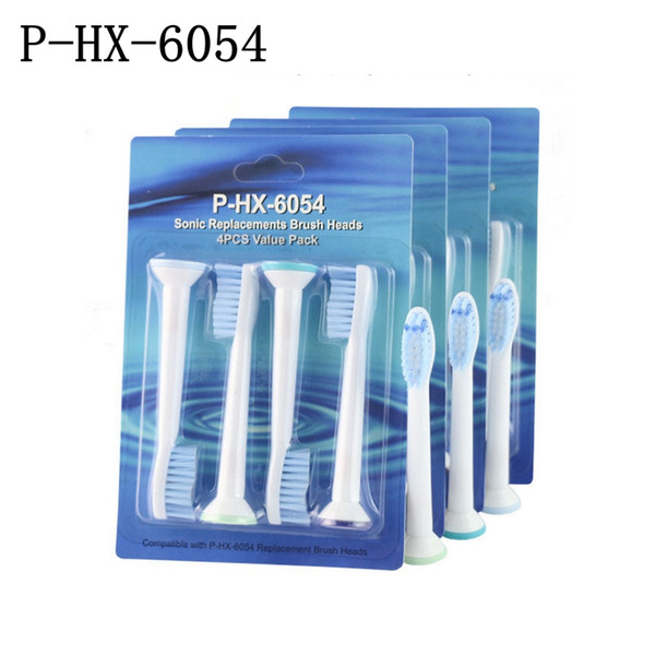 (4pcs/pack) Electric Toothbrush Heads Replacement Brush Heads For P-HX-6054 Replacement Philips Sonicare Sensitive Toothbrush Heads