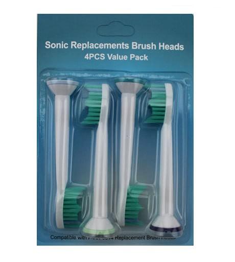 Electric Toothbrush Head Replacement Heads Fits for Philips Sonicare P-HX-6014/HX6014 Tooth Brush Oral Hygiene 4pcs/Packs