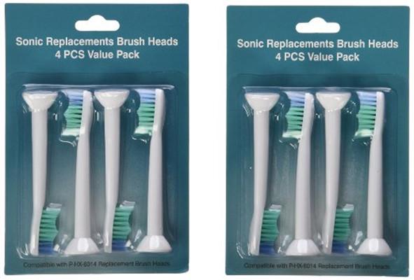 New Arrival High Quality Sonic Toothbrush Heads Sonicare Compatible HX6014 HX6013 HX6011 Brush Heads Replacement 8000pcs By DHL Free .