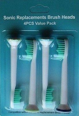 MOQ:300Packs Electric Toothbrush Head Replacement Heads Fits for Philips Sonicare P-HX-6014/HX6014 Tooth Brush Oral Hygiene 4pcs/Packs