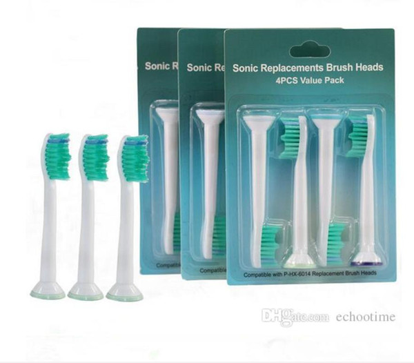 In Stock Electric toothbrush heads Compatible HX6014 HX6013 HX6011 Brush Heads for Philips Sonicare Replacement heads 800pcs lot with DHL