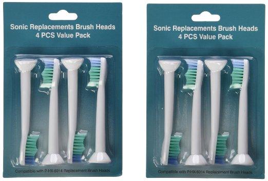 High Quality Electric toothbrush heads Compatible HX6014/HX6013/HX6011 Brush Heads for Philips Sonicare Replacement heads 4000pcs/lot