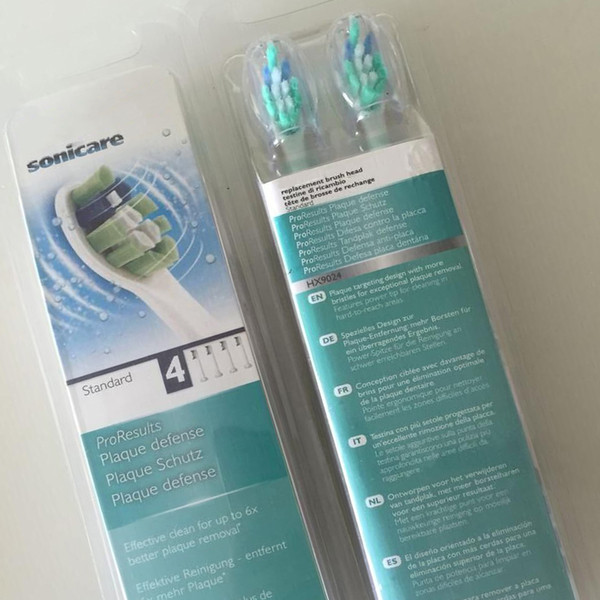 Sonicare Toothbrush Heads Pro Results Standard 4 brush heads HX9034 HX9024 new Standard toothbrush head DHL free 1set=4pcs 2018