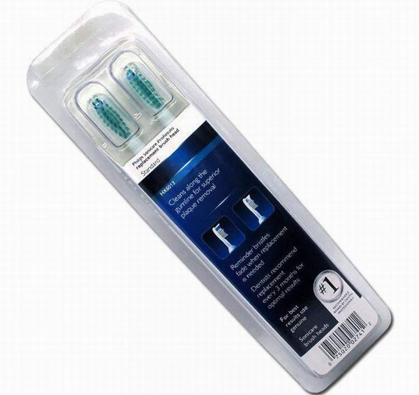 2018 hot Sonicare Toothbrush Head packaging electric ultrasonic Replacement Heads For Phili Sonicare ProResults HX6013 3ps/pack