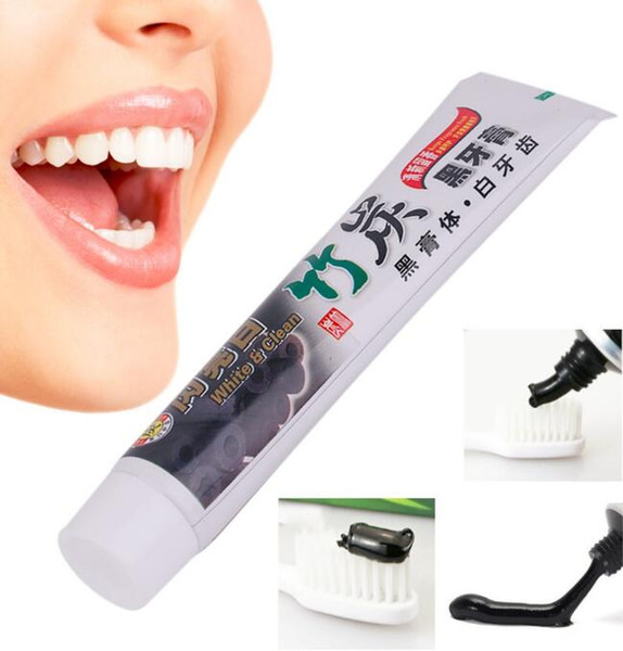 Drop Shipping new charcoal toothpaste whitening black tooth paste bamboo charcoal toothpaste oral hygiene tooth paste