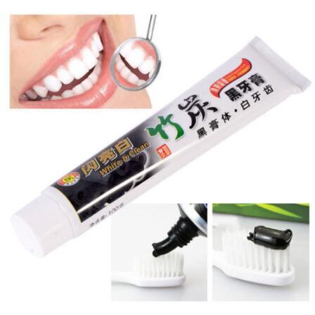 Bamboo Charcoal Black Toothpaste Anti-halitosis Stain Teeth Whitening Oral Care Whitening Bamboo Toothpaste CCA10583 300pcs