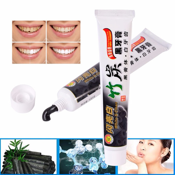 Bamboo Charcoal Toothpaste Teeth Whitening Oral Hygiene Product for All Purpose The Black Toothpaste 100G Free Shipping