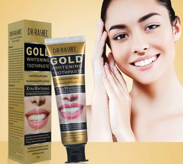 Dr. RASHEL golden and white dental care toothpaste wholesale mint mothproofing cleaning care hot style 120G