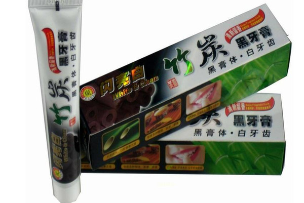 Drop Shipping new charcoal toothpaste whitening black tooth paste bamboo charcoal toothpaste oral hygiene tooth paste