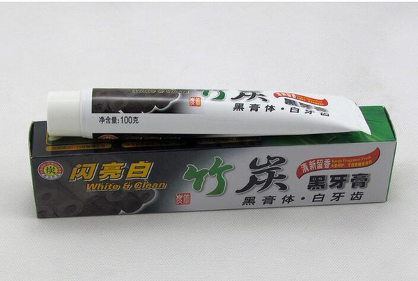 DHL Free 100g Charcoal Toothpaste Whitening Black Tooth Paste Bamboo Charcoal Toothpaste Oral Hygiene Product High Quality.