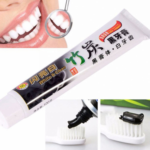 Drop Shipping charcoal toothpaste whitening black tooth paste bamboo charcoal toothpaste oral hygiene tooth paste