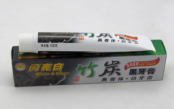 2017 new charcoal toothpaste white and clean whitening black toothpaste bamboo oral hygiene tooth paste high quality by dhl