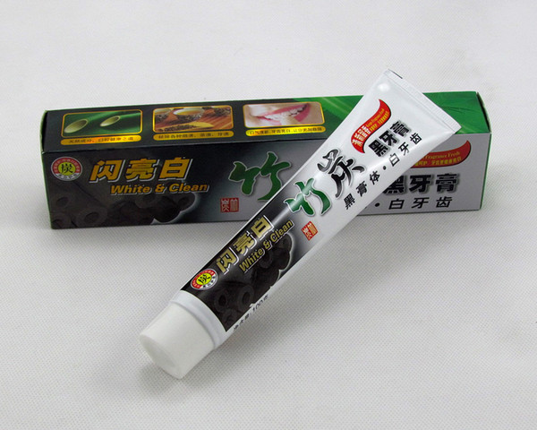 2017 Hot sale charcoal toothpaste white and clean whitening black toothpaste bamboo oral hygiene tooth paste free by dhl