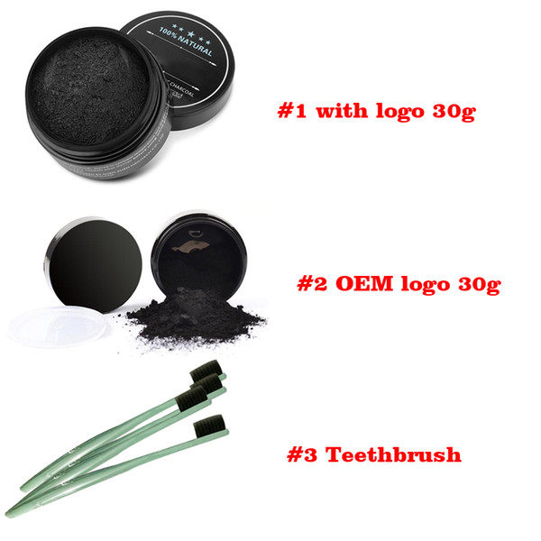 All Natural and Organic Activated Charcoal Teeth Cleaning Tooth and Gum Powder + toothbrush set