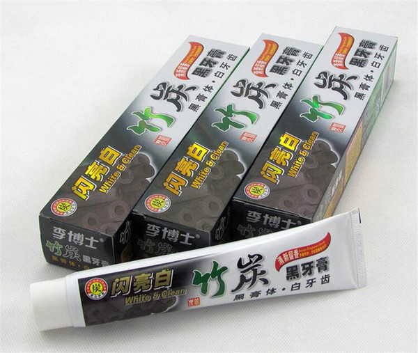 Hot sale charcoal toothpaste white and clean whitening black toothpaste bamboo oral hygiene tooth paste high quality by dhl