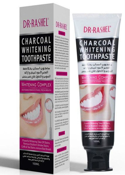 120G Dr. RASHEL bamboo charcoal toothpaste wholesale bright white guard teeth mint mothproof dewaxed anti-sensitive fresh