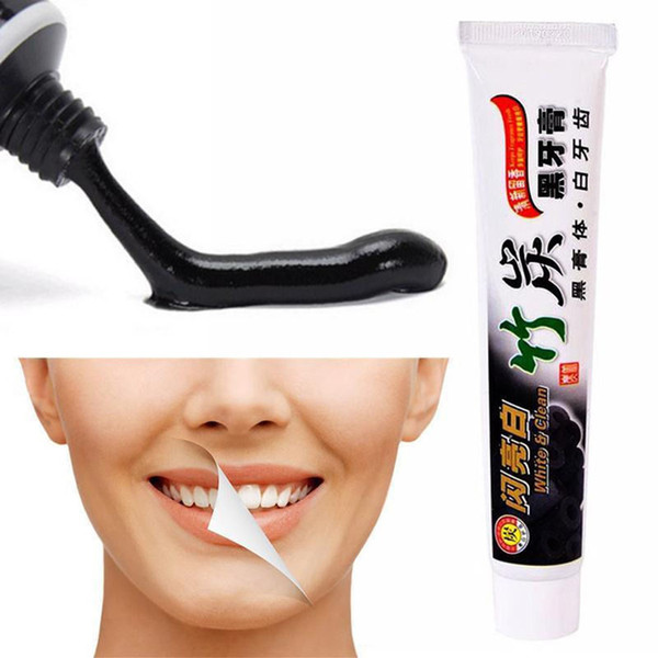 Drop Shipping charcoal toothpaste whitening black tooth paste bamboo charcoal toothpaste oral hygiene tooth paste