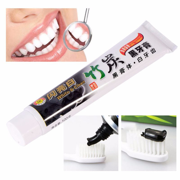 Top Selling New 100g Bamboo Toothpaste Charcoal All-purpose Teeth Whitening The Black Toothpaste GLO221 0610023