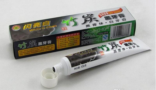 Free ship 100g Charcoal Toothpaste Whitening Black Tooth Paste Bamboo Charcoal Toothpaste Oral Hygiene Product High Quality