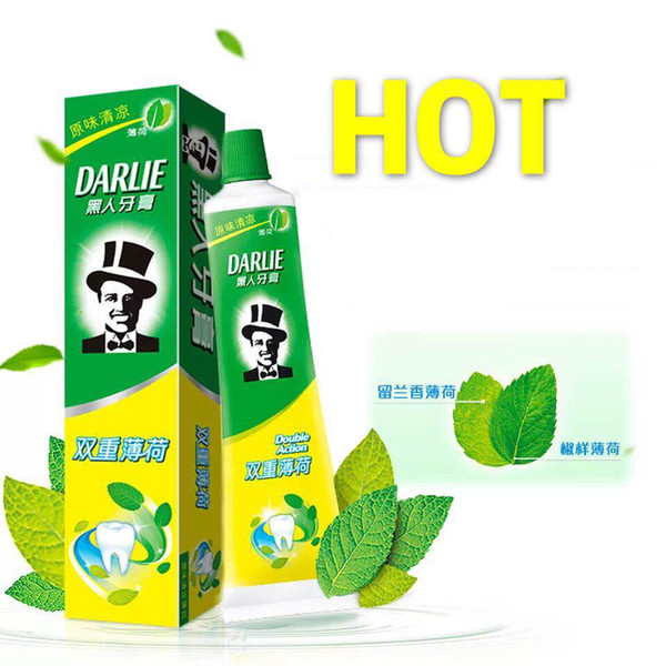 0217Whitening, Fresh and Suitable for Whole Population Black Double Mint Toothpaste Dental Cleaning Briefcase Postal Cup with Good Qualit