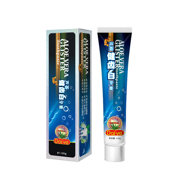 Herbal Plant Aloe Toothpaste Oral Hygiene Clean Mouth Anti-Bacterial Remove Bad Breath Vera Gel Components Persistent Oral Care DHL