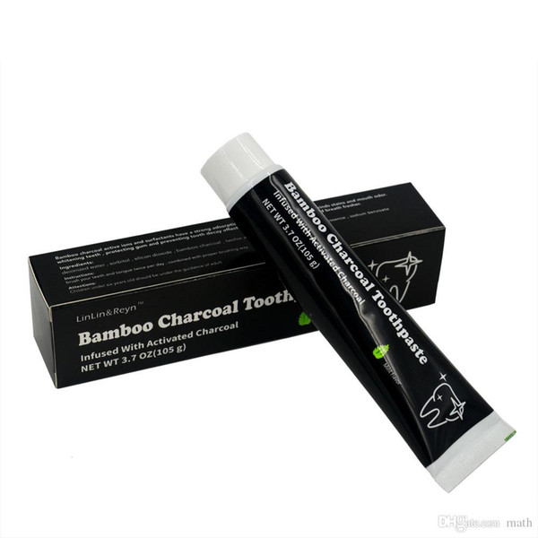 2018 105g Oral Hygiene Toothpaste Whitening Teeth Women Tooth Paste Black Bamboo Charcoal Toothpaste High Quality 5000pcs