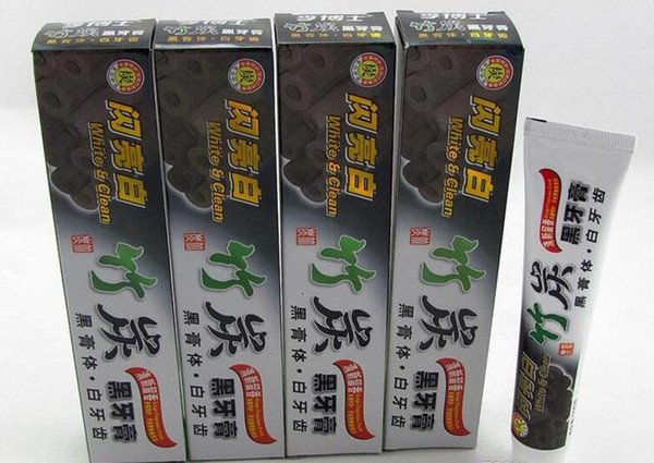 DHL Free 100g Charcoal Toothpaste Whitening Black Tooth Paste Bamboo Charcoal Toothpaste Oral Hygiene Product High Quality