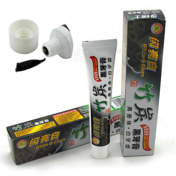 DHL new quality goods white&clean Bamboo carbon black toothpaste 100g white teeth Clean teeth whitening Pure and fresh and fragrant