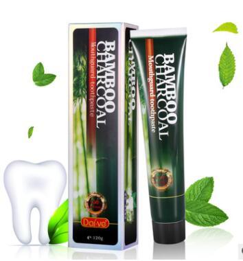 MABOX bamboo charcoal tooth whitening toothpaste remove stains gingival fresh and shiny white mint removes bad breath