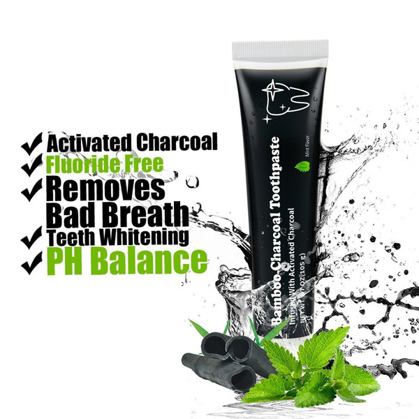 2018 Top Selling New 105g Bamboo Toothpaste Charcoal All-purpose Teeth Whitening The Black Toothpaste Free Shipping