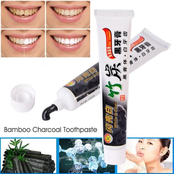 2017 excellent Quality whitening black tooth paste bamboo charcoal toothpaste toothpaste charcoal toothpaste oral hygiene tooth paste