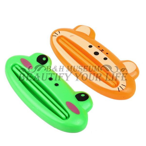 5pc Toothpaste Tube Squeezer Easy Squeeze Paste Cartoon Frog/Animal Dispenser Roll Holder Worldwide FreeShipping