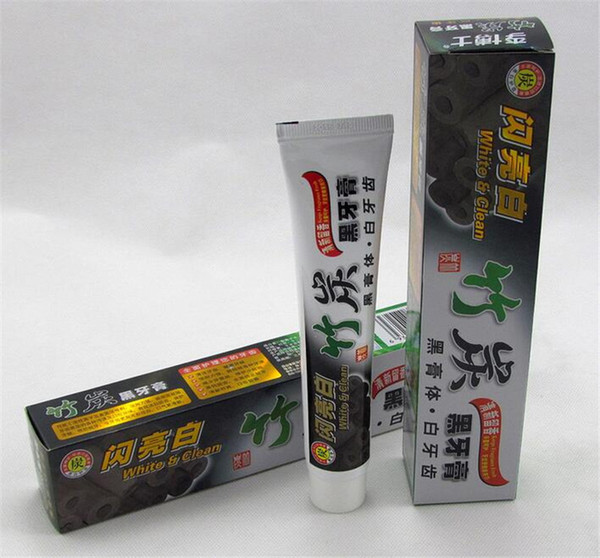 2017 new charcoal toothpaste white and clean whitening black toothpaste bamboo oral hygiene tooth paste high quality by dhl