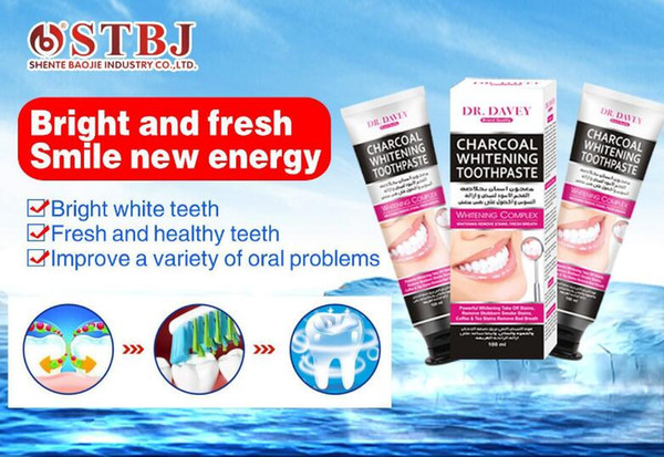 100ml Fresh bamboo charcoal toothpaste Effective absorption of bacteria that cause halitosis and prevention of periodontitis and gingivitis