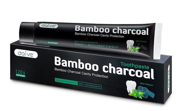 Wholesale activated bamboo charcoal toothpaste remove stains and whiten brush the dual clean bright white teeth