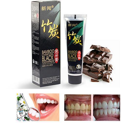 24pcs/lot NEW 60g Bamboo Charcoal Oral Hygiene Tooth Paste Scouring Insect-Resistant Teeth Whitening & Black Toothpaste