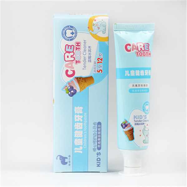 Children's toothpaste strawberry blueberry ice cream fruit flavor clean teeth 5-12 year old toothpaste 50g