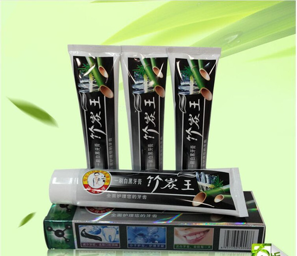 2017 105g wholesale bamboo carbon black toothpaste Health care tooth whitening scouring king bamboo charcoal toothpaste