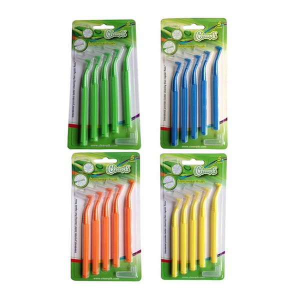 L Type Interdental Brush Dentists Recommend Oral Care Cleanpick for Sale Orthodontic Wire Brush Teeth Cleaning Toothpick